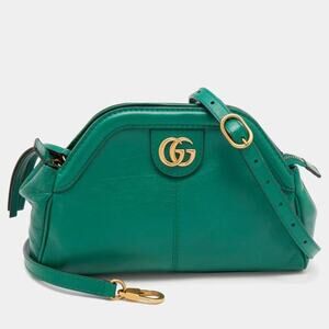 $2316 Gucci Marmot Rebelle Feline Bag Small - Emerald Green